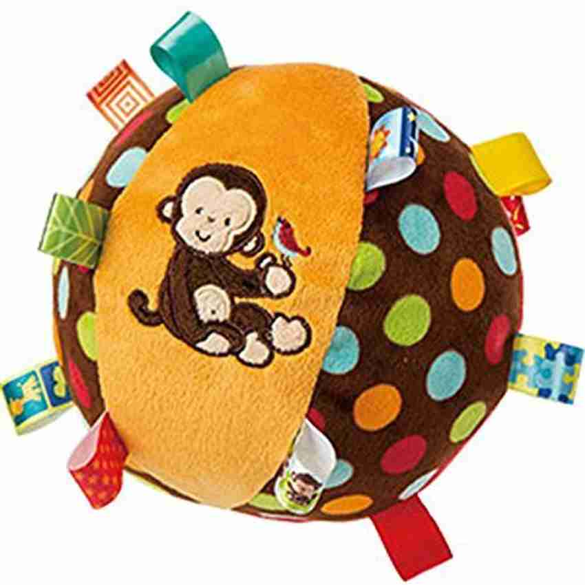 Mary Meyer Taggies Dazzle Dots Monkey Toy Chime Ball 15 inch