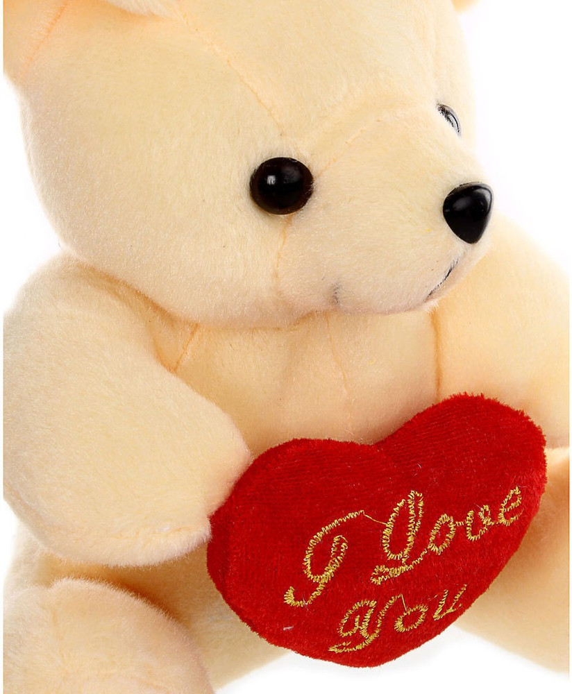 Tickles Cute Teddy With I Love You Heart 17 cm Cute Teddy With