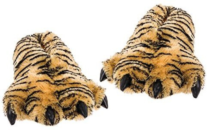 Tiger on sale paw slippers