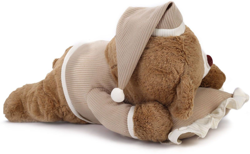 Starwalk Sleeping Bear Plush Brown Color 56 cm Sleeping Bear