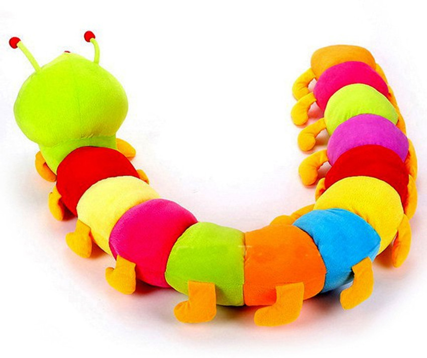 Colorful caterpillar stuffed toy discount