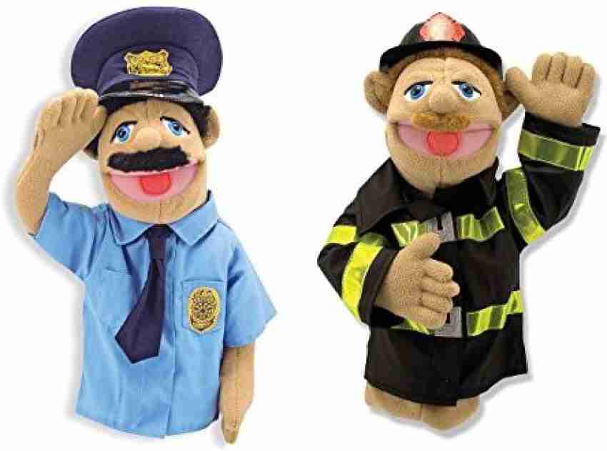 Police Jeffy Puppet Hand Puppet Plush Toy 40cm Stuffed Doll Kids