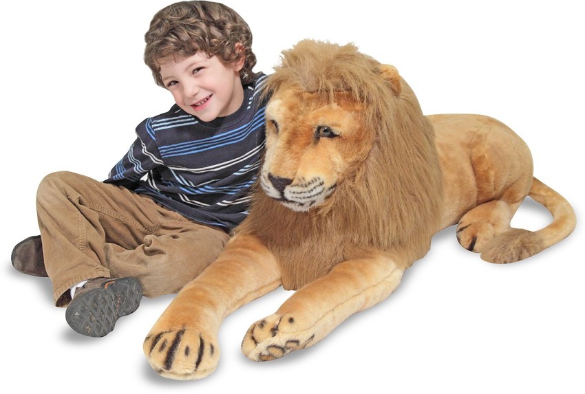 Melissa and doug store large stuffed lion