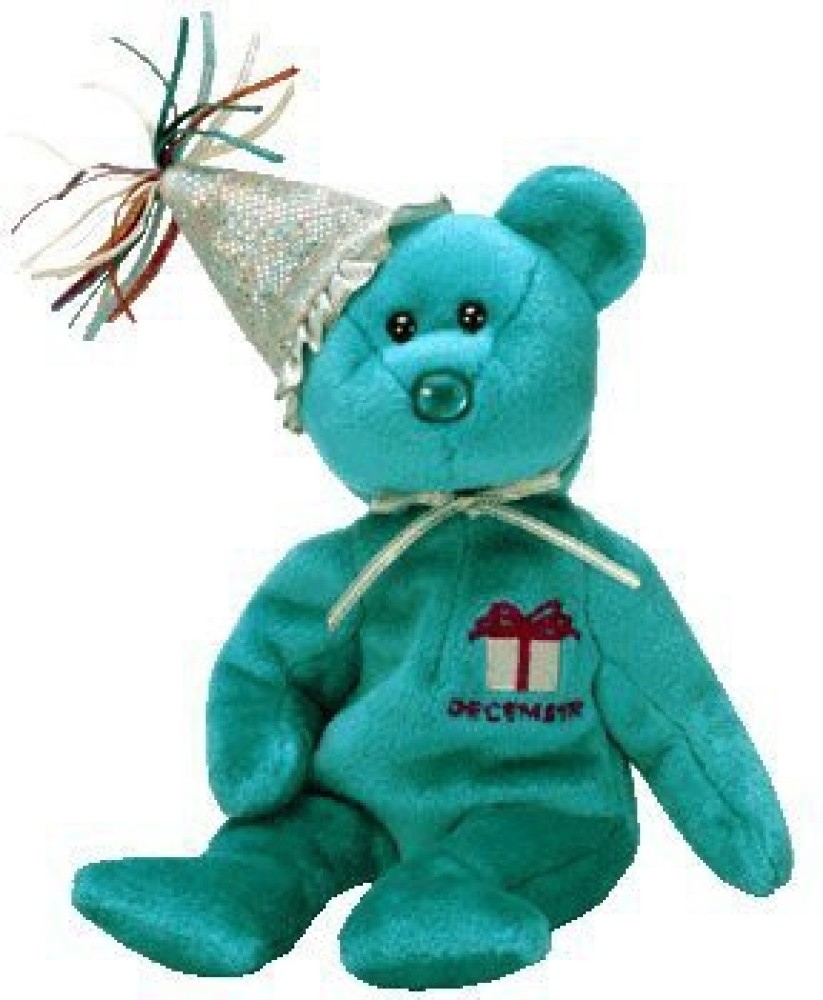Birthday Bear With Hat Beanie Baby Toy