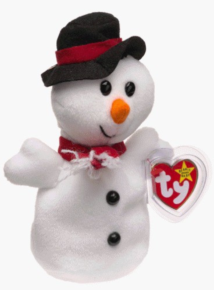 Snowman beanie baby deals value