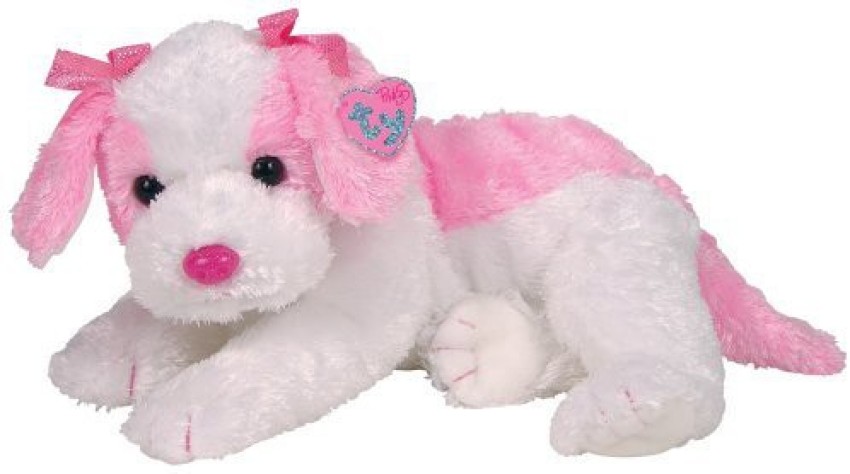 Ty pink store and white dog