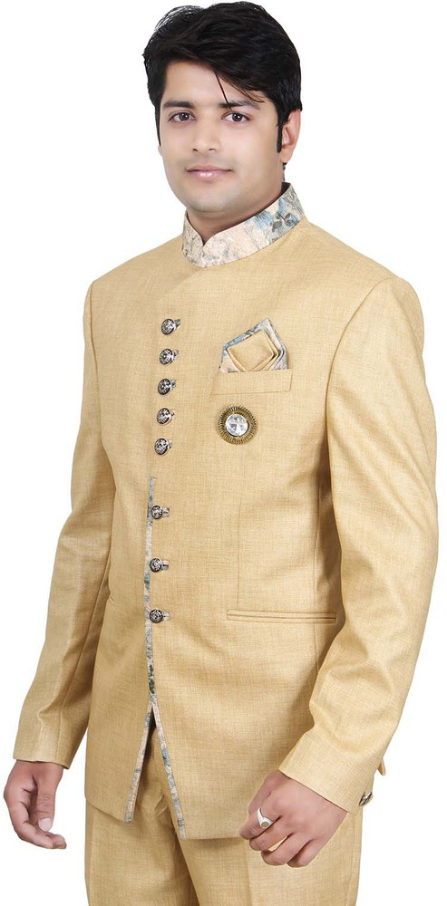 Sandal color coat best sale suit