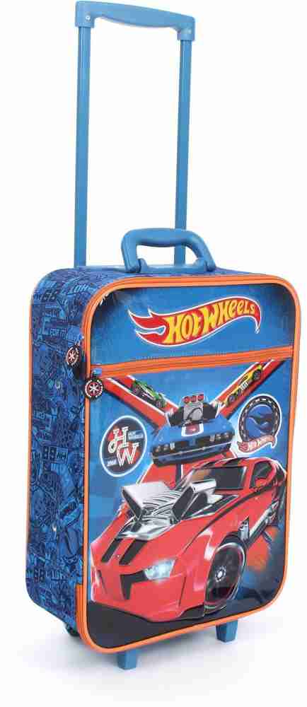 HOT WHEELS Bag Cabin Suitcase 2 Wheels 18 inch Blue Price in India Flipkart