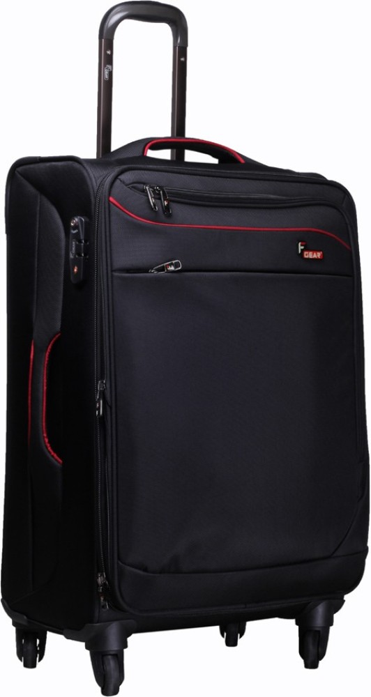 F GEAR Dollar Black Strolley Suitcase 28 Inch Check in Suitcase 4 Wheels 28 inch Black Price in India Flipkart