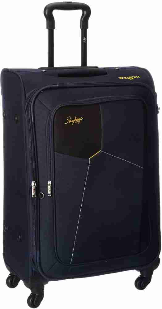 SKYBAGS Rubik Check in Suitcase 4 Wheels 26 inch Blue Price in India Flipkart