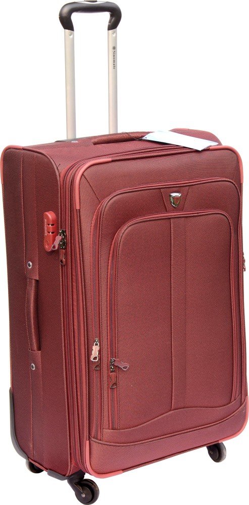 sinomate Santro Expandable Check in Suitcase 4 Wheels 28 inch Red Price in India Flipkart