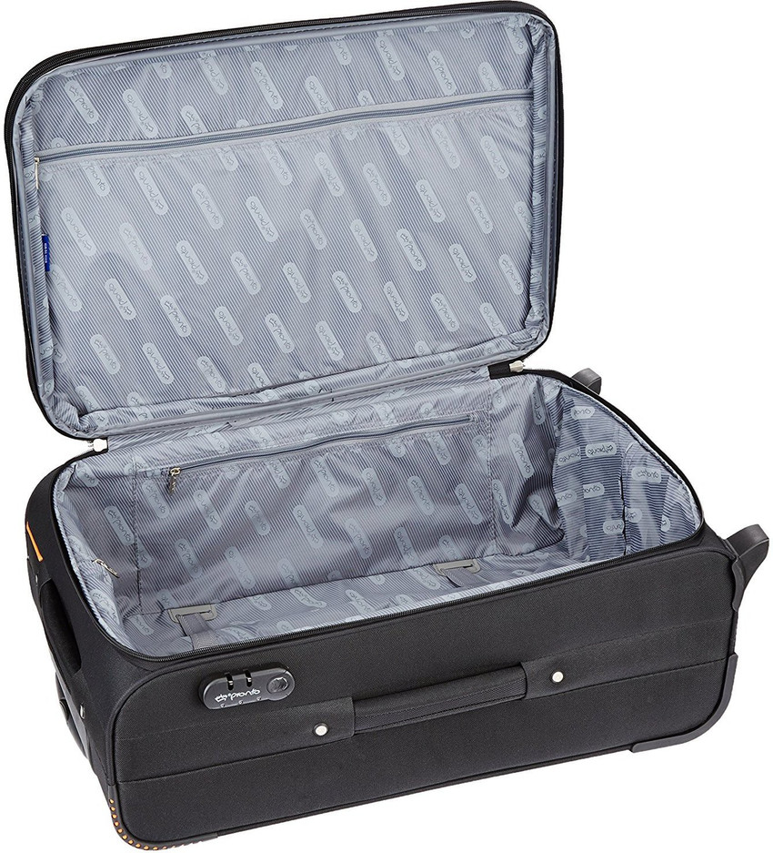 pronto Oxford Expandable Check in Suitcase 2 Wheels 27 inch Black Price in India Flipkart