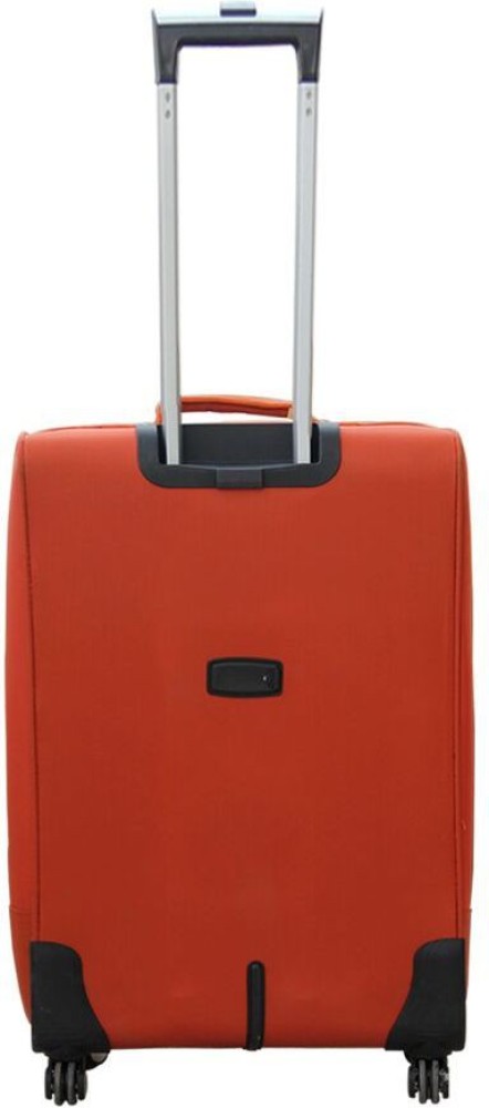 MOLADZ GRAND POLIZ 8214 Expandable Cabin Suitcase 4 Wheels 20 inch Orange Price in India Flipkart