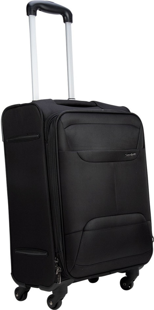 SAMSONITE CASSO SPINNER 55CM EXP BLACK Cabin Suitcase 4 Wheels