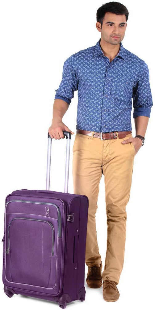 SKYBAGS Premier Expandable Check in Suitcase 4 Wheels 24 inch Purple Price in India Flipkart