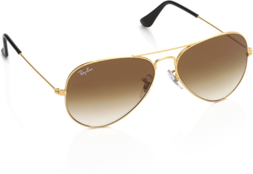 Ray ban brown aviator hot sale sunglasses