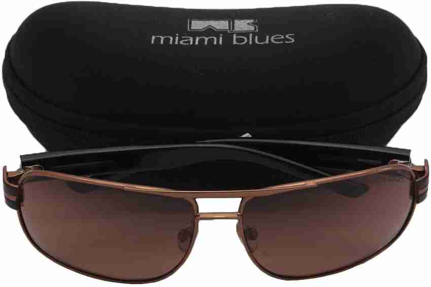 Buy Miami Blues Round Sunglasses Brown For Men Online Best