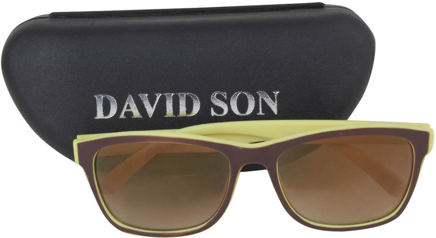 Buy Davidson Wayfarer Sunglasses Brown For Men Online Best Prices in India Flipkart