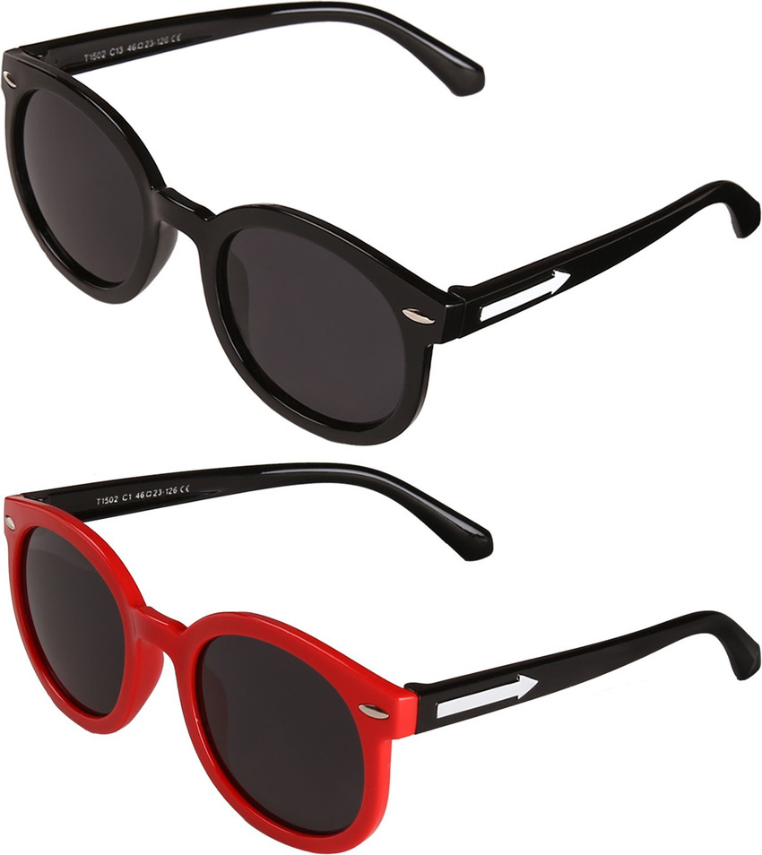 Buy Bobe Round Sunglasses Red For Boys Girls Online Best Prices in India Flipkart