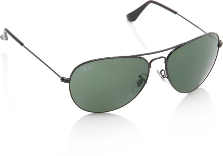 RAY-BAN RB3025 Black - Unisex Sunglasses, Green Lens