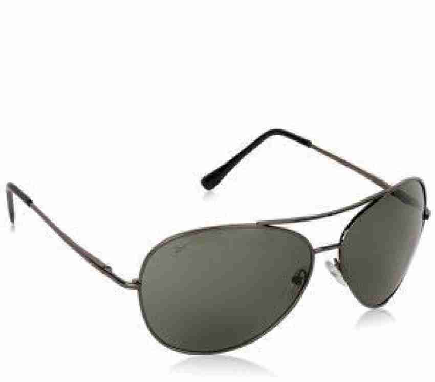 Reebok Classic Black Aviator Sunglasses With Semi-hard Zip Case and Cloth