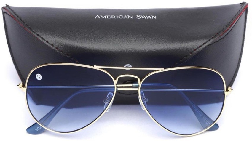 Buy AMERICAN SWAN Aviator Sunglasses Blue For Men Women Online Best Prices in India Flipkart