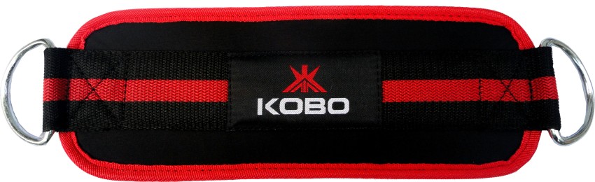 KOBO Gym Strap Workout Cuffs Straps Cable Machine Double Ring