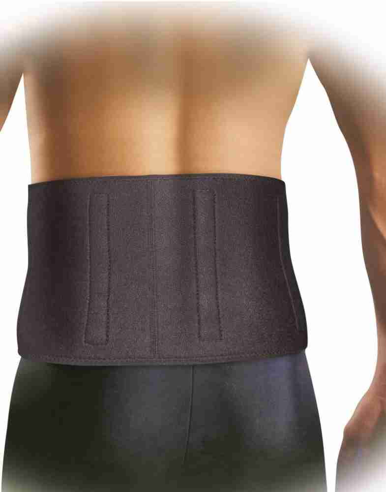 NIVIA Orthopedic Performance Waist Support Sweat Belt (Black-Red