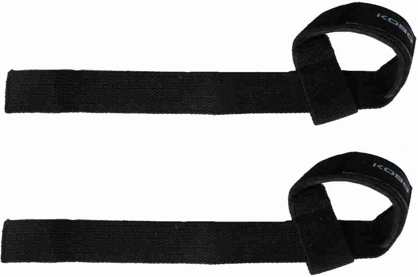 KOBO Power Weight Lifting Training Pro Gym Straps Hook Bar With