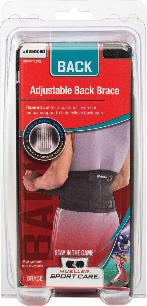 Mueller adjustable lumbar back brace online