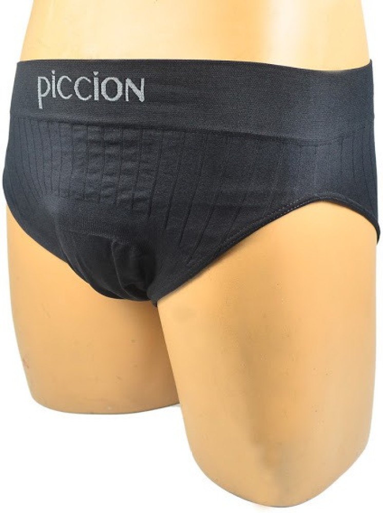 Piccon Seamless Gym Supporter Back Covered with Cup Pocket Athletic Fit  Brief Multi Sports Underwear