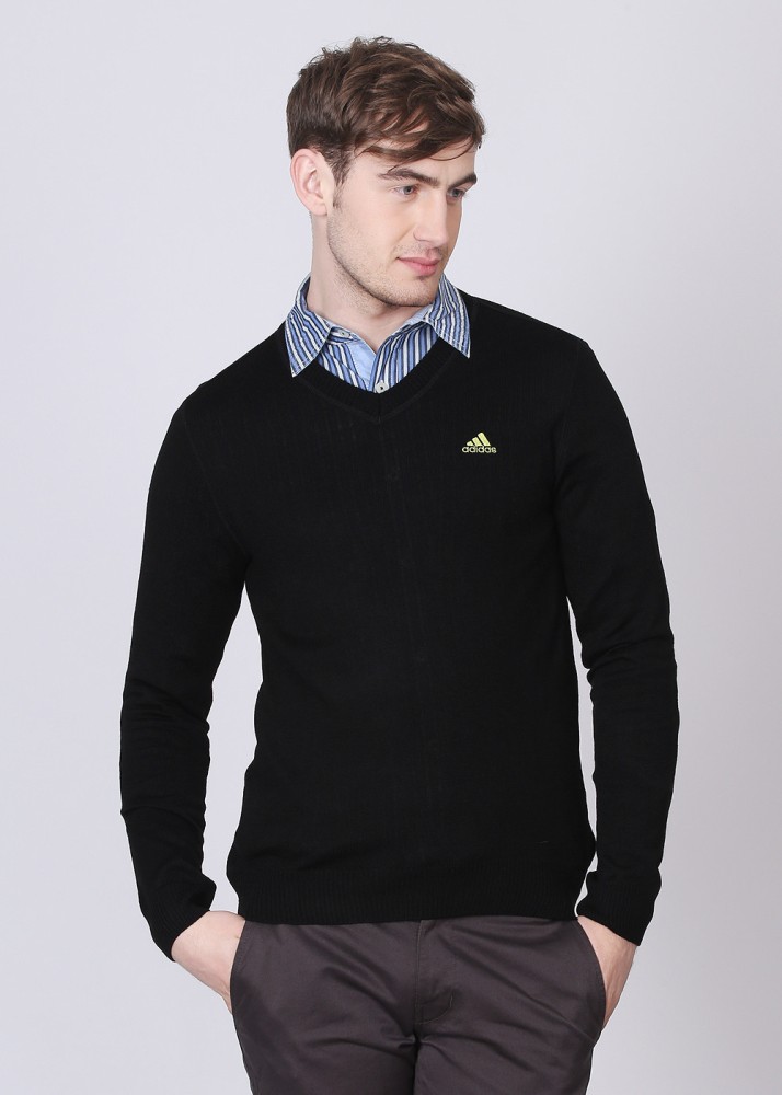 Adidas black deals sweater mens