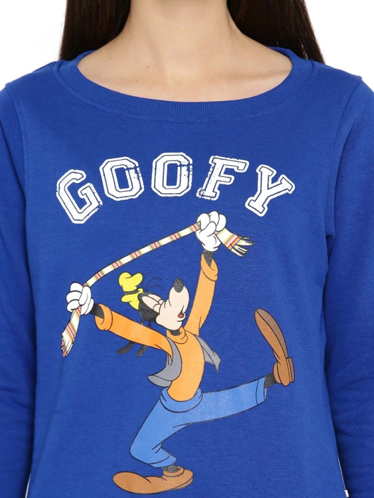 GOOFY Full Sleeve Printed Women Sweatshirt - Buy Blue GOOFY Full Sleeve  Printed Women Sweatshirt Online at Best Prices in India