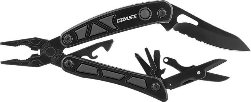 Coast Knives LED Micro Pliers Multi Tool, Stainless Steel