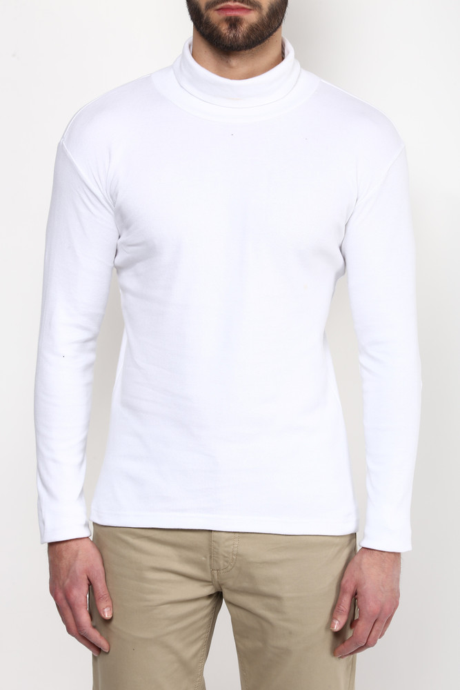 white colour high neck