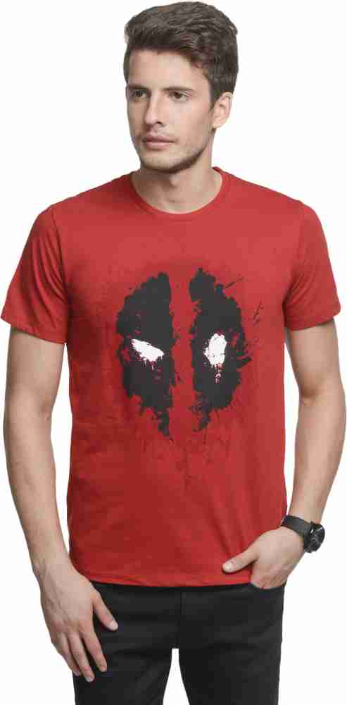 Deadpool Printed Men Round Neck Red T Shirt Buy DEEP RED Deadpool Printed Men Round Neck Red T Shirt Online at Best Prices in India Flipkart