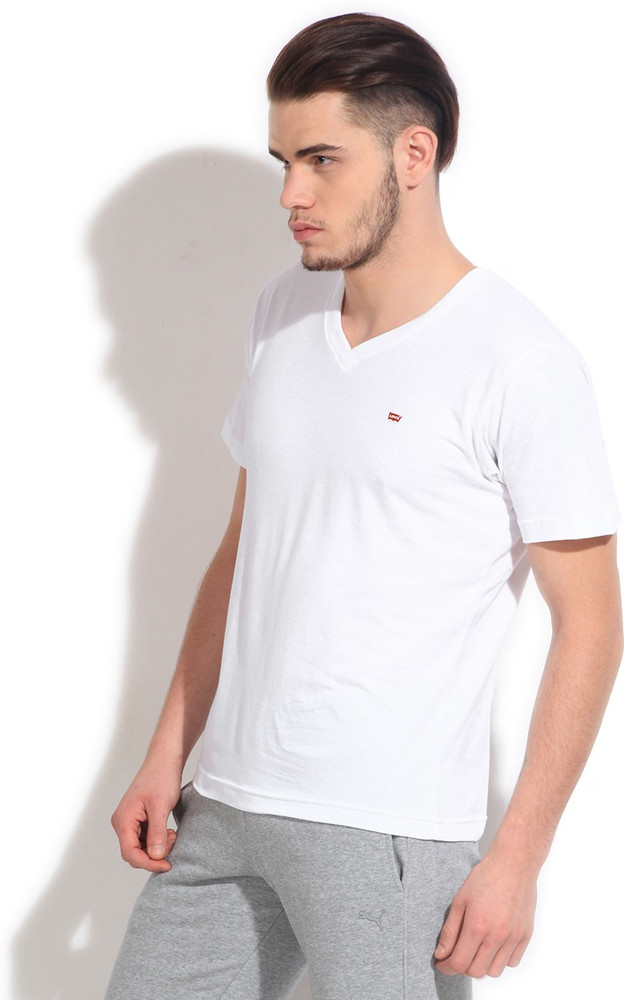 Levi's v neck white t shirt new arrivals