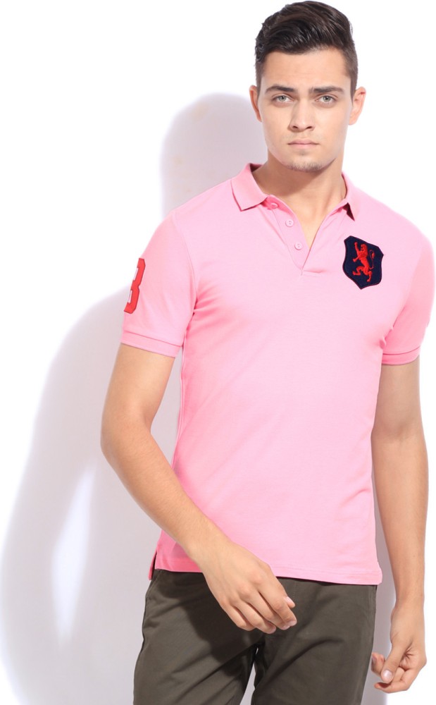 Giordano pink shop polo shirt