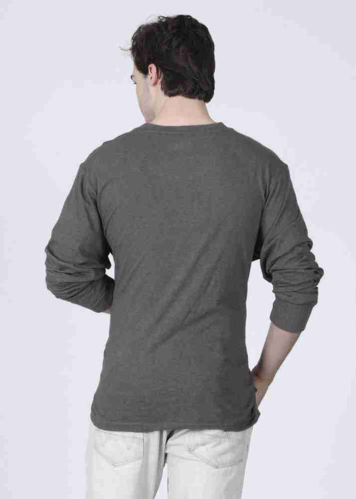 freecultr solid men's henley t shirt