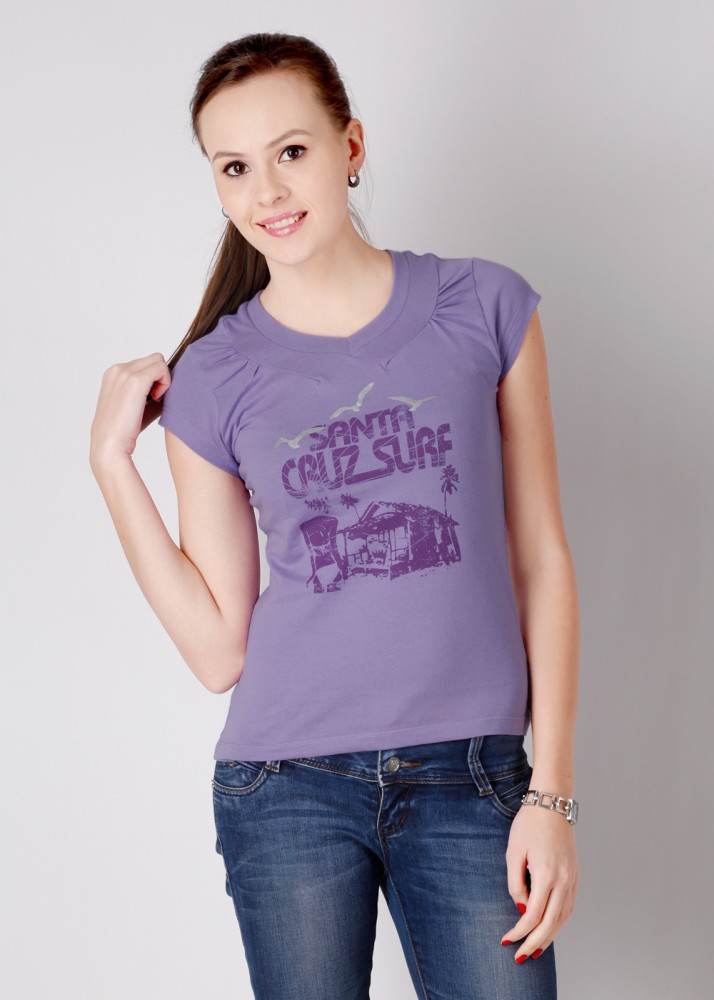 HANES Printed Women Purple T Shirt Buy LAVENDER HANES Printed Women Purple T Shirt Online at Best Prices in India Flipkart