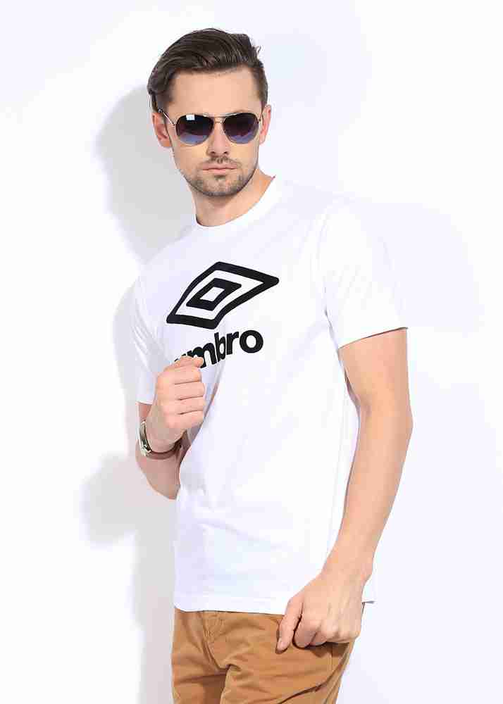 FBB UMBRO Printed Men Round Neck White T Shirt Buy White