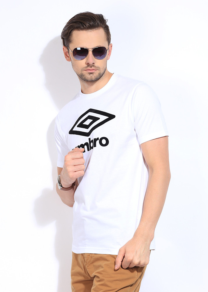 FBB UMBRO Printed Men Round Neck White T Shirt Buy White FBB