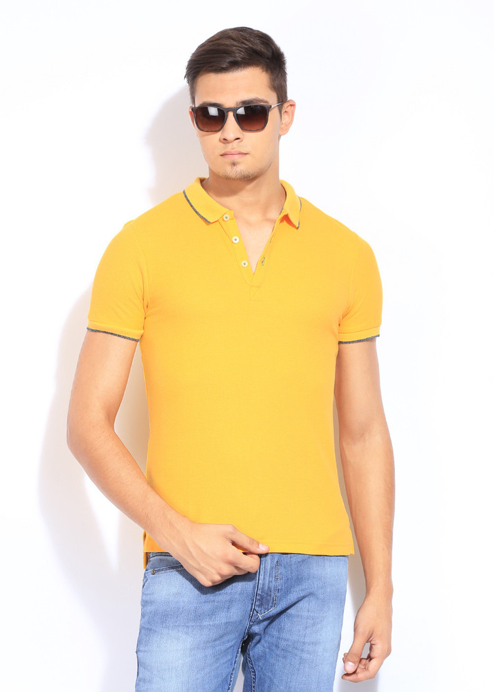 Giordano yellow deals polo shirt