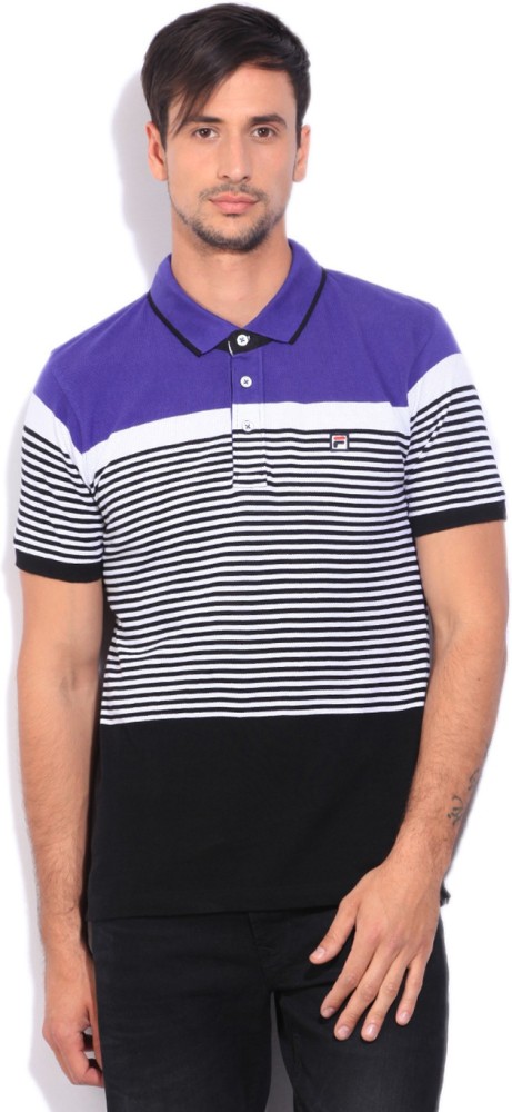 Fila striped clearance polo