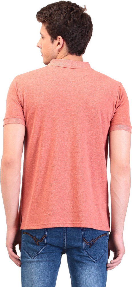 TAG 7 Solid Men Polo Neck Red T Shirt Buy Red TAG 7 Solid Men