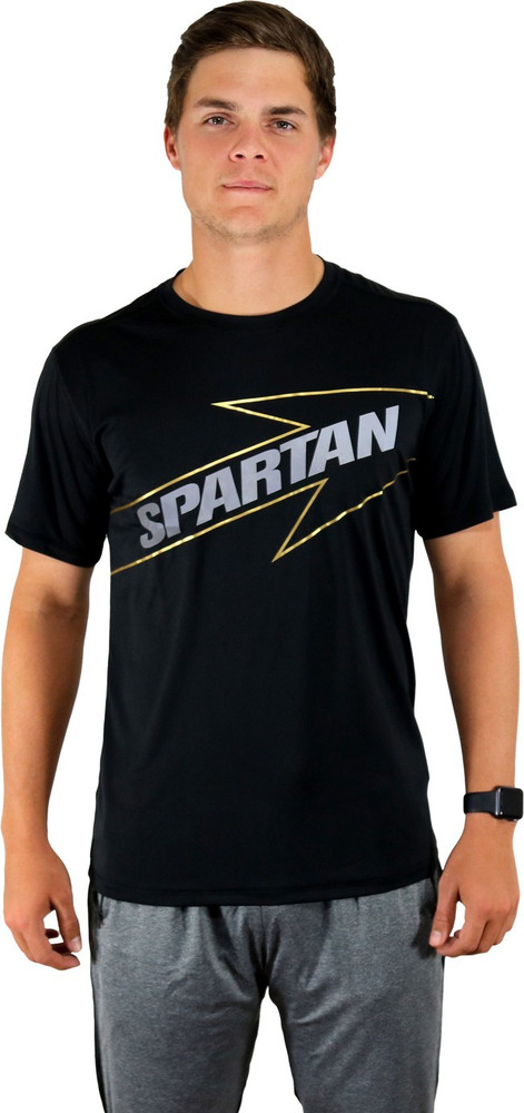 Spartan Printed Men Round Neck Black T Shirt Buy Spartan Printed