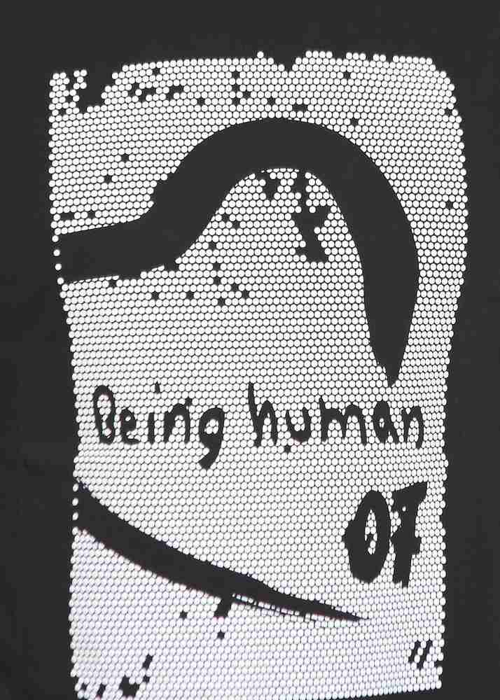 Being Human CLOTHING Printed Men Round Neck Black T Shirt Buy
