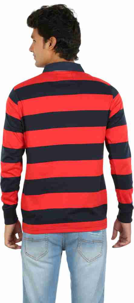 fire Ed patient Red Line Striped Men Polo Neck Red, Black T-Shirt - Buy Red, Black Red Line  Striped Men Polo Neck Red, Black T-Shirt Online at Best Prices in India |  Flipkart.com