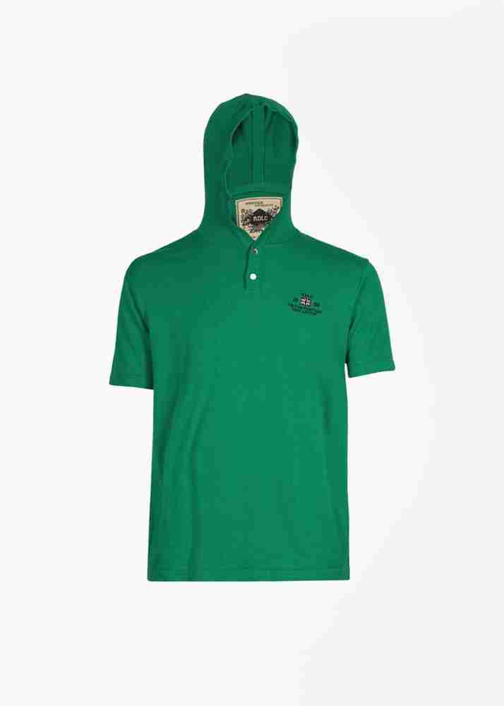 LEE COOPER Solid Men Hooded Neck Green T Shirt Buy EMERALD GREEN LEE COOPER Solid Men Hooded Neck Green T Shirt Online at Best Prices in India Flipkart
