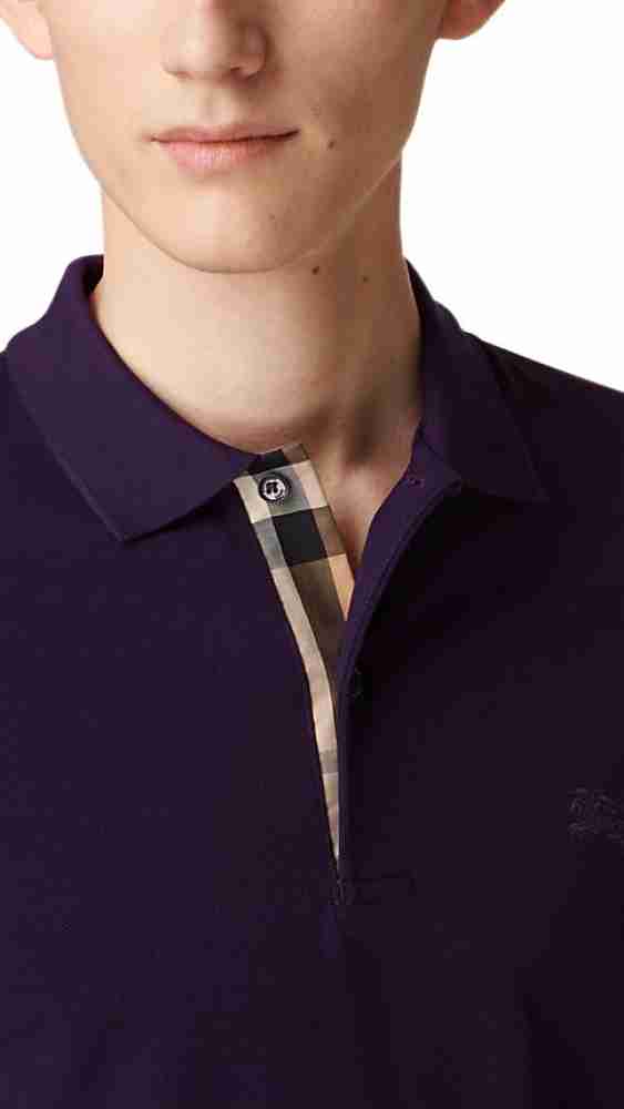 Burberry polo deals shirt mens purple